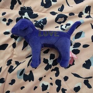 PINK Victoria's Secret Plush Dog Toy in Deep Purple